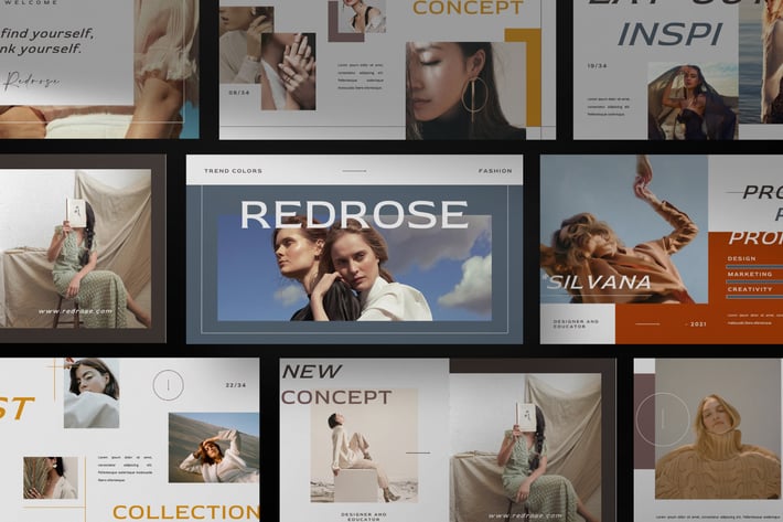 Red Rose Brand Keynote Presentation Template