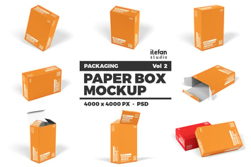 Paper Box Mockup - Packaging Vol 2