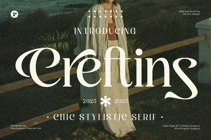 Creftins Serif Font for Modern Elegant Branding