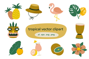 Tropical Vector Clip Art