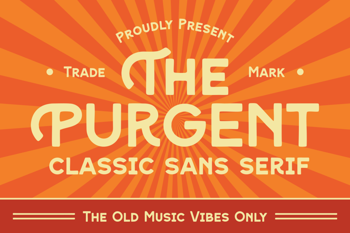 Purgent - Classic Sans Serif Font
