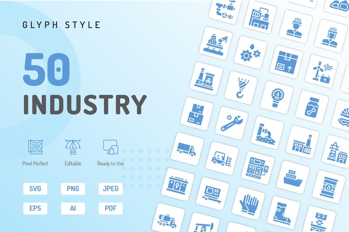 Industry Glyph Icons