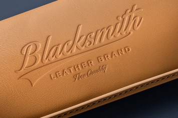 Debossed Leather Logo Mockup