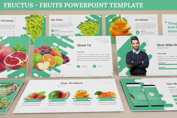 Fructus - Fruits Powerpoint Template