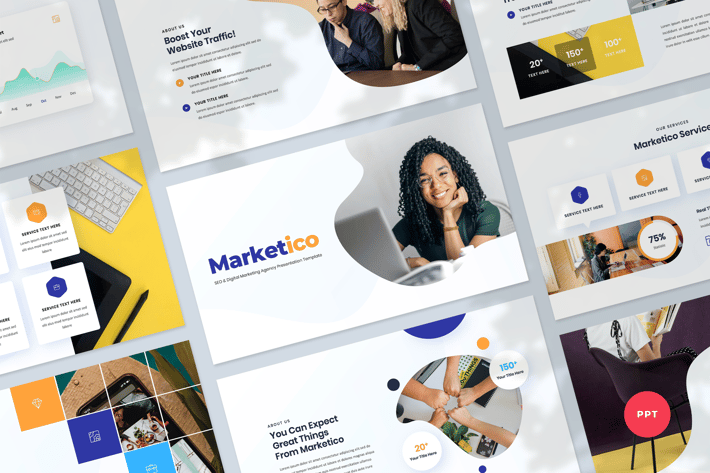 SEO & Digital Marketing Agency Powerpoint Template