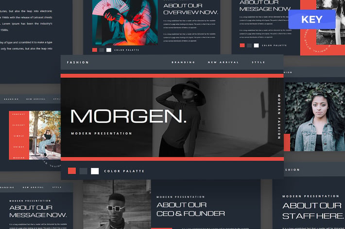 Morgen - Fashion Keynote Presentation Template