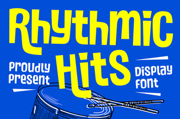 Rythmic Hits - Handdrawn Display Font