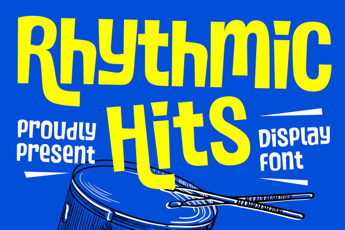 Rythmic Hits - Handdrawn Display Font