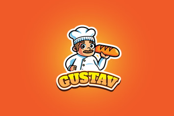 bakery gustav - Mascot Logo