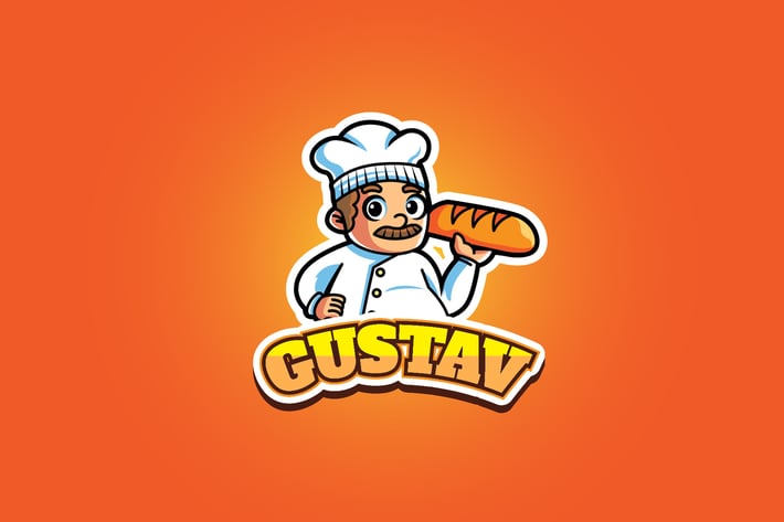 bakery gustav - Mascot Logo