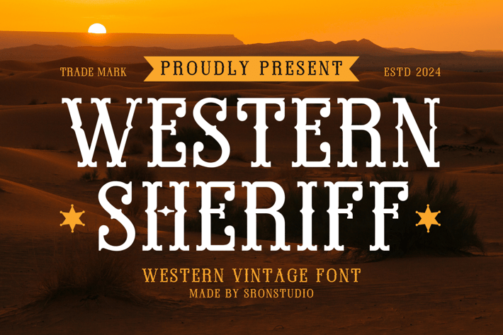 Western Sheriff - Cowboy Font