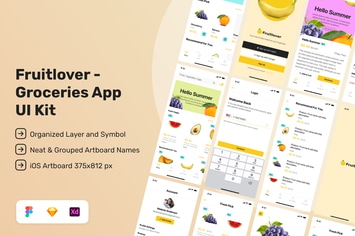 Fruitlover - Groceries App UI Kit