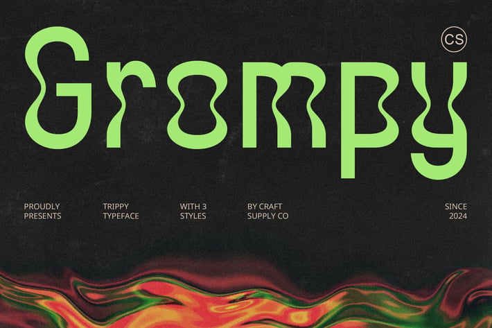 Grompy – Psychedelic Font