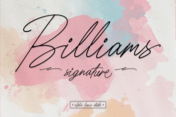 Handwritten Script - Billiams Signature