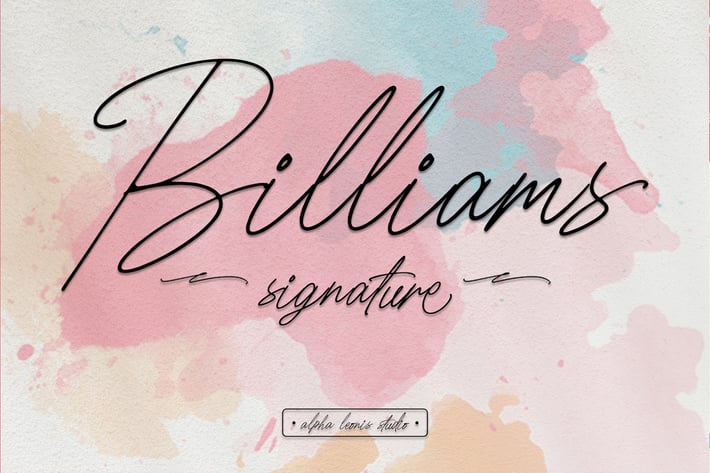 Handwritten Script - Billiams Signature
