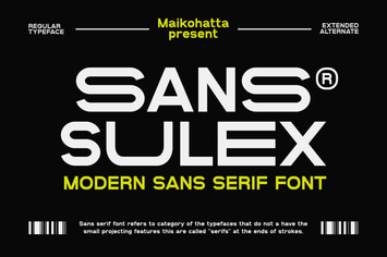 Sans Sulex - Modern Sans Serif Font