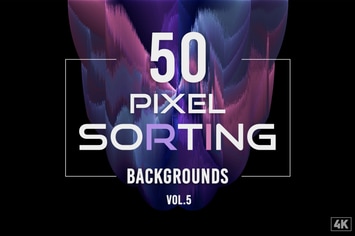 50 Pixel Sorting Backgrounds - Vol. 5