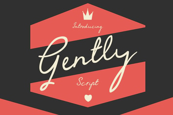 Gently Script font