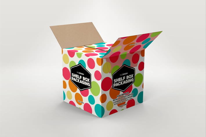 Retail Shelf Box 19 Packaging Mockup