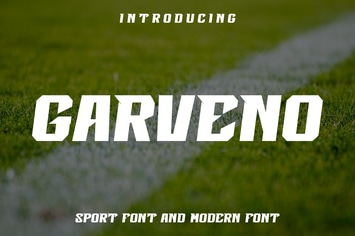 Garveno Sport Font and Modern Font