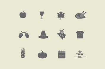 12 Thanksgiving Icons