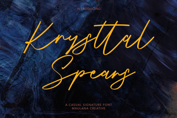 Krysttal Spears Casual Signature Font