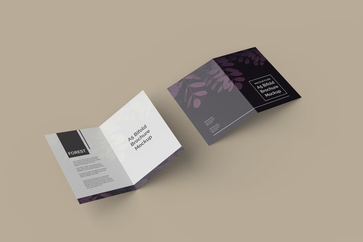 A5 Bifold Brochure Mockup