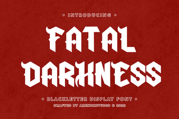 Fatal Darkness - Blackletter Display Font