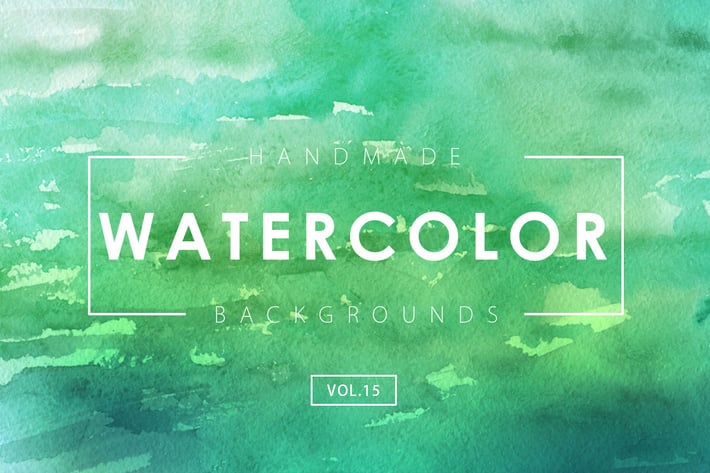 Handmade Watercolor Backgrounds Vol.15