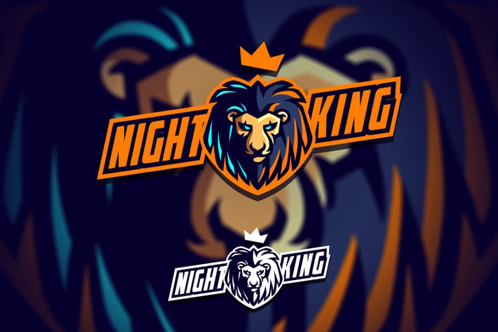 Lion King Mascot Esports Logo
