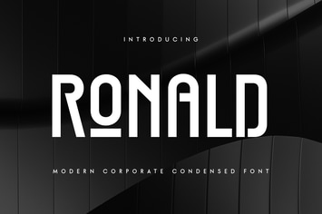 Ronald - Modern Corporate Condensed Font