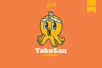 Tako San Logo Template