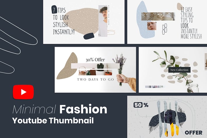 Fashion YouTube Thumbnails Template