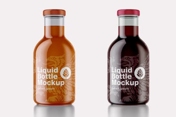 Small Soda Bottle Mockup