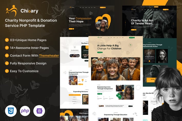Chioary | Charity & Donation PHP Template 
