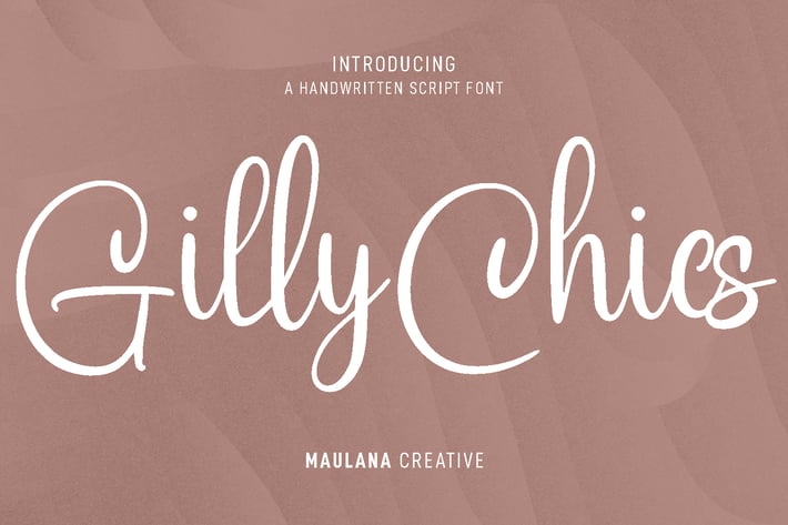 Gilly Chics Handwritten Script Font