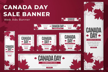 Web Ads Banners - Canada Day Sale