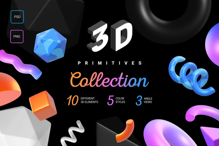 3d primitives collection