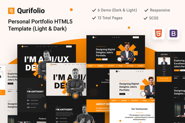Qurifolio - Personal Creative Portfolio