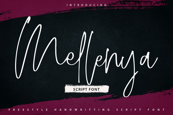 Mellenya | Handwriting Script Font