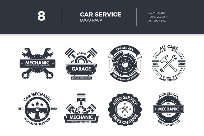 Car Service Logo Collection