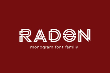 RADON monogram logo FONT