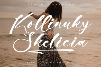 Kollinuky Skelicia Handbrush Font 