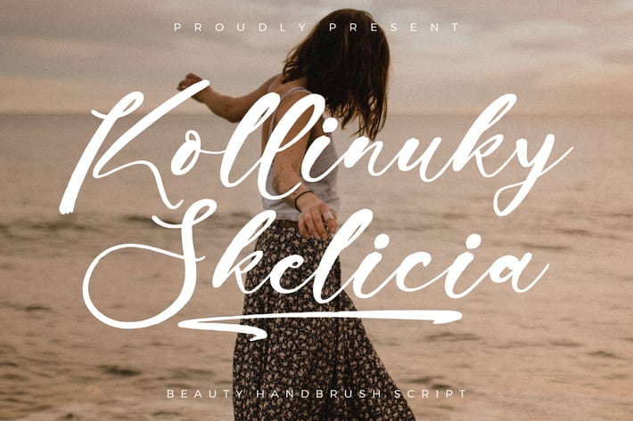 Kollinuky Skelicia Handbrush Font 