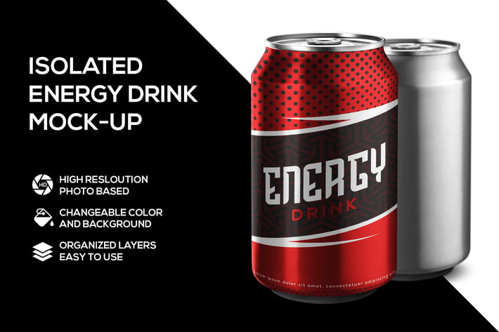 Soda can mockup