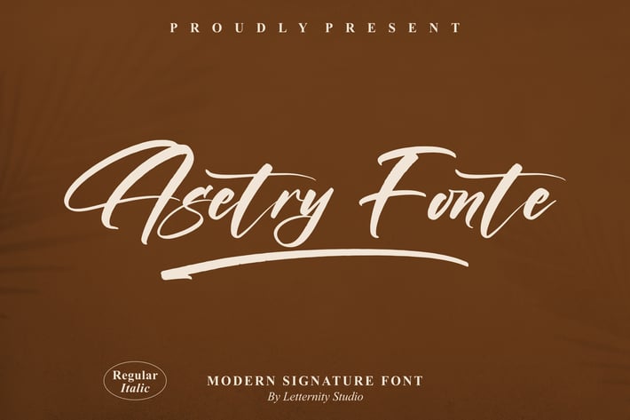 Asetry Fonte Modern Signature Font