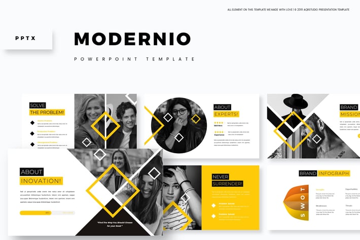 Moderino - Powerpoint Template