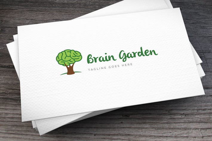 Brain Garden Logo Template