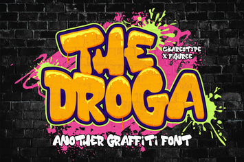 The Droga - Thick Graffiti Font