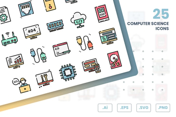 Computer Science Icons Set